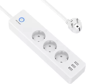 MULTIPRESA CIABATTA PRESA INTELLIGENTE SMART WIFI TIMER ALEXA GOOGLE HOME IOS - Imagen 1 de 7