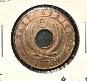 East Africa 1941 5 cents KM 25.1 AU - Picture 1 of 2