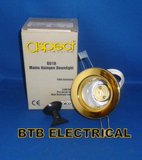 GU10 Brass Downlight Fitting. 