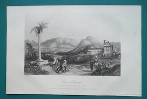 ITALIA Calabria Benevento - Impresión antigua 1860 - Imagen 1 de 1