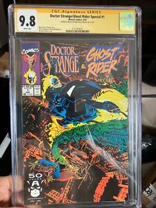 DOCTOR STRANGE GHOST RIDER SPECIAL #1 CGC 9.8 SS MICHAEL GOLDEN and remarked!