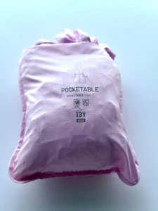 UNIQLO Kids Packable Zip Front Hooded Rain or Sun Coat Jacket Outer Girl's 13Y - Picture 1 of 10