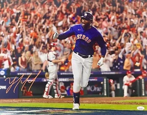 Yordan Alvarez Signed Autographed 16x20 Photo JSA Authentic 6 Houston Astros - Picture 1 of 2