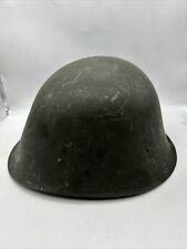 Vintage WW2 WWII Dutch Military Helmet With Liner Netherlands
