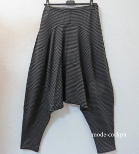 BORIS INDUSTRIES Pantalón Harén Acogedor46-48 (2) Paso Profundo Rayas Negras - Imagen 1 de 3