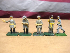 5 Five SAE Union of South Africa CSA Confederate Officers & Generals Soldier Set - Picture 1 of 15