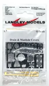 Ablauf- & Schachtabdeckungen - Messing unlackiert Bausatz O Maßstab 1:43 Langley L7 - Bild 1 von 2