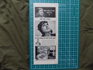 1943/2 PRINT NABISCO SHREDDED WHEAT FLYER BOY MAN MILK WW2 - Imagen 1 de 1