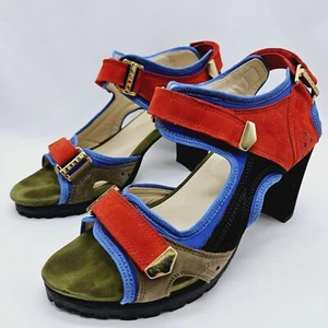 Preen By Thornton Bregazzi Sporty Color Block Heels Women’s EU 38 US 8 - Picture 1 of 13