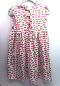 Kissy Kissy Watermelon Print Jersey Knit Empire Waist Girls Dress Size 4 - Picture 1 of 6