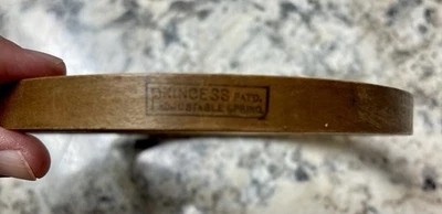 Vintage Princess 5" Adjustable Spring Tension Wood Embroidery Hoop Non-Felt - Image 1 of 3