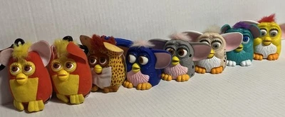 1990’s Furby Toy Lot Of 8 McDonald's Happy Meal Toy - Keychain - Vintage - Image 1 of 4