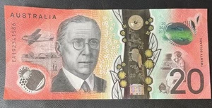 2019 $20 EA19 Last Prefix Twenty Dollar Australian Banknote Circulated EA 19 - Picture 1 of 3