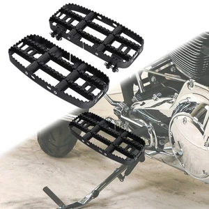 Black Driver Floorboard Footboards Fit For Harley Touring Road Glide 2014-2024 - Picture 1 of 10