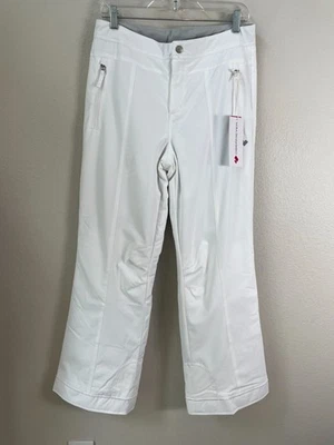 NUEVO Obermeyer Adolescentes Niñas XL Brooke Blanco Nieve Pantalones Esquí Snowboard Aislados Foto 1 de 4