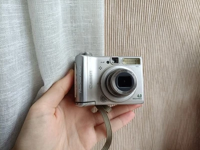 🔥Canon PowerShot A520 Silver 4.0MP digital compact camera🔥WORKing FULL Set🔥 - Image 1 of 4