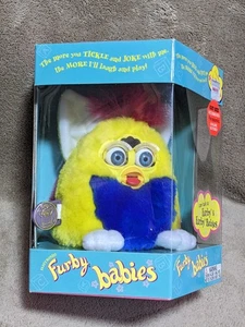 New in Box 1999 Furby Babies Yellow/Blue Limited Edition 70-940 Blue Eyes Sealed - Picture 1 of 9