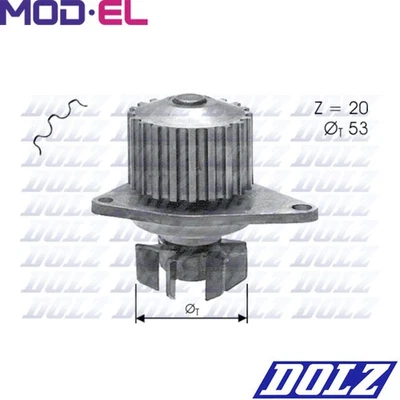WATER PUMP ENGINE COOLING C110 FOR CITROËN BERLINGO/FIRST/Box/Body/MPV SAXO 1.4L - image 1 of 4