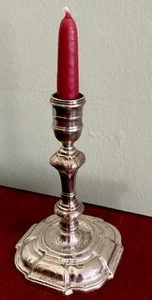 GEORGE II EX-MUSEUM STERLING SILVER CANDLESTICK 1731 - Picture 1 of 6