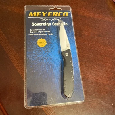 Meyerco Blackie Collins Sovereign Ceramic Pocket Knife - Image 1 of 2