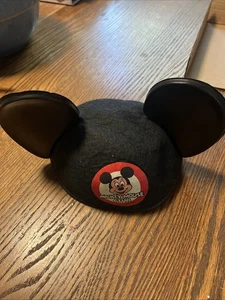 Vintage klassisch Disneyland Mickey Mouse Club Mouseketeer Ohren Hut Einheitsgröße - Bild 1 von 7