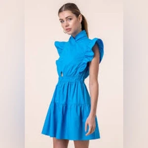 Minikleid Line + Dot Blau Medium - Bild 1 von 8