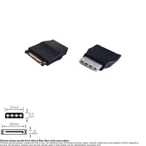 Adapter Internal DC Power SATA Male IDE Female for SATA Power Cable to IDE Drive - Picture 1 of 4