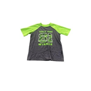 Pro Player Boys Black Neon Green Graphic Short Sleeve T-Shirt Youth Size 5/6 - Picture 1 of 4