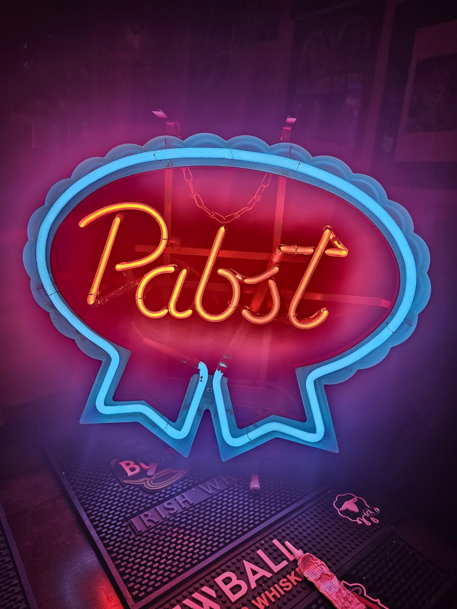 Pabst Blue Ribbon Neon Light In Collectible Pabst Signs Pabst Blue Ribbon Neon Light In Collectible Pabst Signs