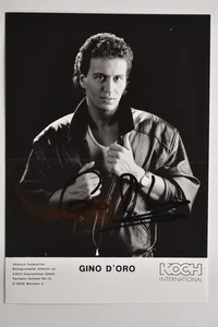 Gino D`Oro - Knick in der Mitte - original Autogramm -  - ca. 17,5x12cm - Autogr - Bild 1 von 1
