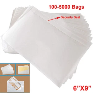 Lista de embalaje de carga superior adhesivo transparente de 6""x9""/sobres de etiqueta de envío bolsas - Imagen 1 de 22
