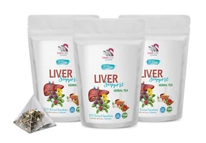 tea for liver and kidney - LIVER SUPPORT TEA - energy tea powder 3 Pack 42 Days - Picture 1 of 8