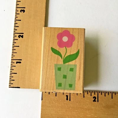 Sello de goma Hero Arts - Maceta de cuadrados flor - C4341 - NUEVO Foto 1 de 3