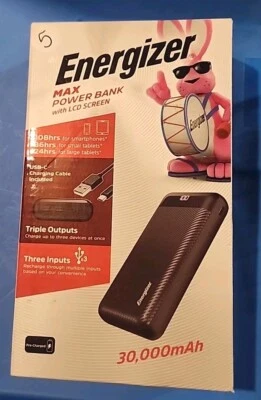 Energizer Universal Portable Charger (30,000 mAh) - Image 1 of 4