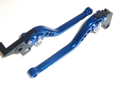 YAMAHA FJ-09 2015-2017 LONG BLUE BRAKE AND CLUTCH LEVERS SET RACE TRACK S18ZE - Image 1 of 4