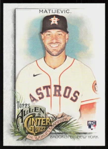 2022 Topps Allen & Ginter J.J. Matijevic #176 Baseball Rookie Houston Astros RC - Picture 1 of 2