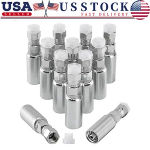 12PCS 1/4" Hydraulic Hose Fittings 1/4"x1/4" JIC 37° Female w/ Protection Cover - Picture 1 of 11
