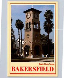 Bakersfield California Beale Clock Tower Kern County Postcard - Picture 1 of 2