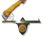 L'épée cimetrier Uruk-Hai réplique entièrement ha LOTR faite à la main est livrée avec plaque
