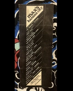 MAXS KANSAS CITY 1976 CONCERT LINEUP CARD - CHEAP TRICK ETC - WHEN PUNK MET GLAM - Picture 1 of 5