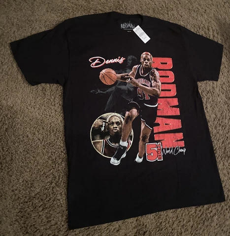 NWT Zumiez Rodman Apparel Dennis Rodman T Shirt 5x Champ Black Men’s Size Large Cover