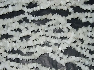 - Pietre Dure Forate a Filo - Collana lunga - QUARZO BIANCO - Picture 1 of 1