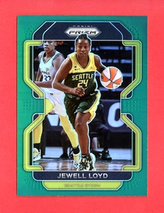 2022 PANINI PRIZM WNBA Jewell Loyd SP GREEN PRIZM PARALLEL CHROME CARD #77 STORM - Picture 1 of 2