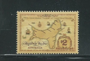 Christmas Island Scott # 357 MNH Naming of the Island Anniversary Map 1993 - Picture 1 of 1