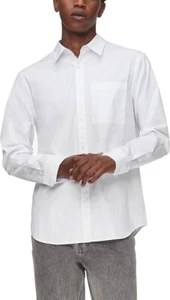 Calvin Klein Men's Solid Pocket Button-Down Easy Shirt, White, 2x-Large - Picture 1 of 3
