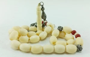 Vintage Islamic Prayer 33 beads Tasbih - Tasbeeh Misbaha Rosary 58 grams - Picture 1 of 16