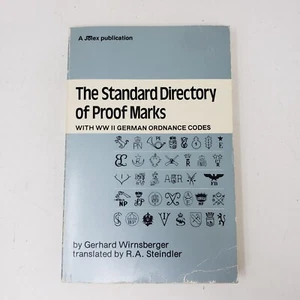 The Standard Directory of Proof Marks by Gerhard Wirnsberger (1975, Paperback) - Foto 1 di 6