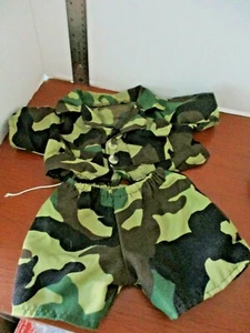 TRAJE UNIFORME DE CAMUFLAJE MILITAR DE 2 piezas OSO FUNCIONA~Se adapta a Build A Bear - Imagen 1 de 3