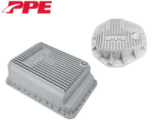 PPE Raw Deep Transmission Pan & Diff Cover For 19-22 Ram 3500 6.7L AISIN AS69RC - Picture 1 of 14