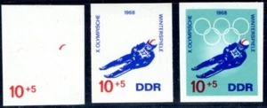 Olympische Winterspiele Grenoble 1968, Michel Nr. 1336, ungezähnter Druck - Bild 1 von 3